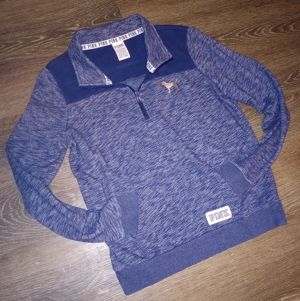 VS PINK Quarter Zip Pullover